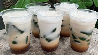 Refreshing Home made Grass Jelly drink [upl. by Marmion51]