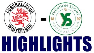 FC Winterthur  Yverdon Sport 00 Highlights  Swiss Super League 202425 [upl. by Nivla]