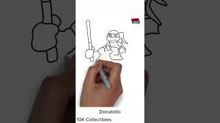 HOW TO DRAW DONATELLO 🎨🖌️ [upl. by Greenwell]