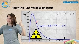 Wachstum und Zerfall  Halbwerts und Verdopplungszeit  StrandMathe  Oberstufe ★ Übung 3 [upl. by Htiel642]