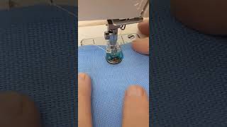 Sewing on Four Hole Buttons with sewing machine [upl. by Rusell686]