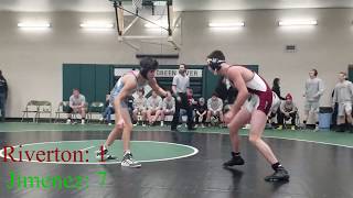 Granger VS Riverton 126 lbs Folkstyle wrestling [upl. by Korns586]