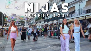 Mijas Pueblo Spain Lovely Town amp Fun Feria Summer 2024 September Update Costa del Sol  Málaga 4K [upl. by Yleoj]