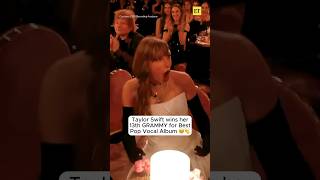 Taylor Swift Wins Her 13th Grammy Award amp Announces a New Album shorts [upl. by Eyla]