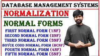 normalization in dbms  normal forms  1nf 2nf 3nf bcnf 4nf 5nf normal forms with examples [upl. by Adriene]