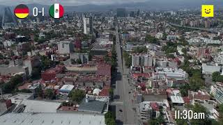 17 de Junio así se vio la Ciudad de México durante el MéxicoAlemania [upl. by Cully]