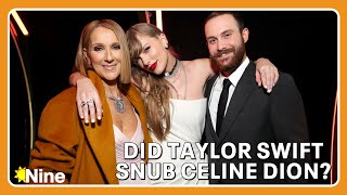 Grammys viewers question if Taylor Swift snubbed Celine Dion  The Nine [upl. by Negaet562]