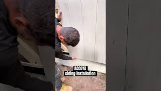 Accoya siding installation construction [upl. by Baoj]