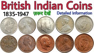 Coins of British India  from East India Company 1835 to British Raj 1947  Hindi documentary [upl. by Grevera]