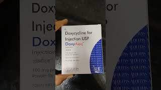 Doxycycline injection uses doxycycline antimicrobial infection uti chestinfection shorts tren [upl. by Arika865]