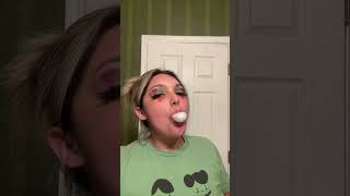 BUBBLE GUM ASMR  blowing big bubble sounds [upl. by Harmonie360]