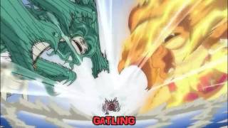 One Piece attaque finale  Luffy VS Marigold amp Sandersonia  Gomu Gomu no Jet Gatling Gun [upl. by Oicneconi887]