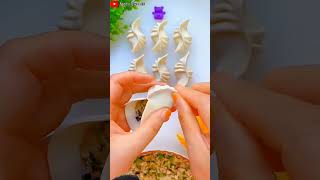 Most attractive momos design food dumplings cooking doughpastry foodie dough [upl. by Hannis]