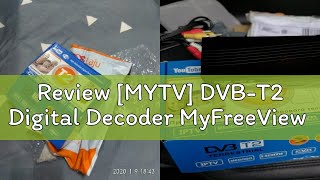 Review MYTV DVBT2 Digital Decoder MyFreeView [upl. by Ayerim]