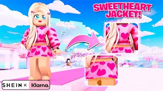 HOW TO GET THE SWEETHEART JACKET ROBLOX SHEIN x KLARNA WONDERLAND EVENT [upl. by Nennek563]