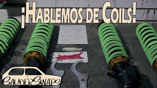 COMO INSTALAR COILOVERS SUSPENSIÓN AJUSTABLE  SauderSwaps [upl. by Eatton]