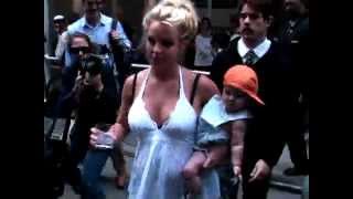 Britney Spears almost drops baby Sean Preston [upl. by Annohsed769]