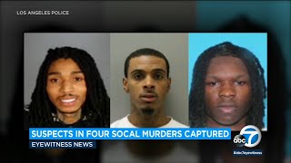 3 Chicago gang members captured for 4 LA murders [upl. by Rosette]