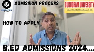 Admissions open in bed from Gurugram University for 202425 Bed from Gurugram University 2024 [upl. by Hsakaa]