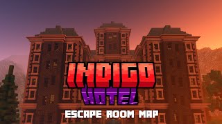 Exploring Indigo hotel map in minecraft  AESTHETIC GRAPHICS AND SHADERS [upl. by Aitahs]