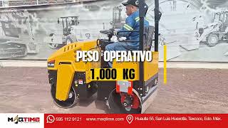 MINI VIBROCOMPACTADOR RODILLO DOBLE FURD FYL 880 [upl. by Nedarb]