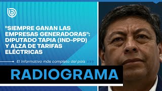 quotSiempre ganan las empresas generadorasquot diputado Tapia INDPPD y alza de tarifas eléctricas [upl. by Drona]