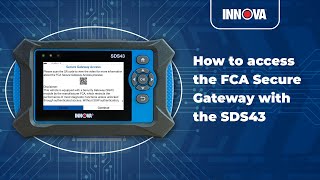 Innova SDS43  How to access the FCA Secure Gateway [upl. by Barrington]