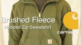 100079 Carhartt Brushed Fleece Hooded Zip Sweatshirt [upl. by Steiner]