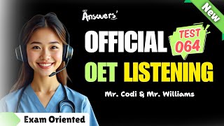 OET Listening Sample for Nurses and Doctors  21112024 oet oetexam oetnursing oetlisteningtest [upl. by Adao]