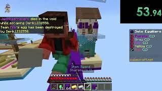 CubeCraft Eggwars Solo Speedrun 1m 24s [upl. by Alanah420]