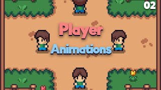 how to create player animations in godot 4  Godot RPG 02 [upl. by Selia]