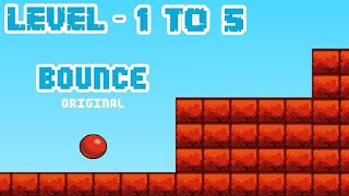 Bounce Ball Gameplay  level 1 to 5 [upl. by Merriman]