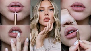 My FAVOURITE Everyday Lip Liners  Try On  Elanna Pecherle 2020 [upl. by Eyaj]