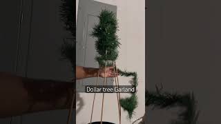 Outdoor Christmas trees using Garland dollartree dollartreechristmas [upl. by Annabal]