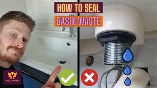 How To Fix a Leaking Basin Waste the Easy Way  Seal a Wash Basin [upl. by Bijan]