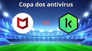 McAfee VS Kaspersky  Proteção em tempo real com 1000 vírus [upl. by Mathia741]