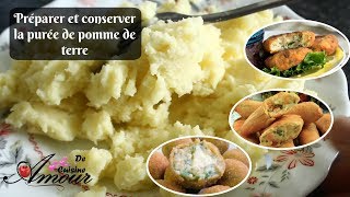 comment préparer et conserver la purée de pomme de terre pour les boureks maakouda pour ramadan [upl. by Adallard]