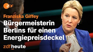 Giffey fordert Energiepreisdeckel und Aussetzung der Schuldenbremse  Markus Lanz vom 220922 [upl. by Tingey35]