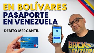 Pasaporte en Venezuela con Débito Mercantil  NO acepta divisas  SAIME Junio 2023 [upl. by Girard]