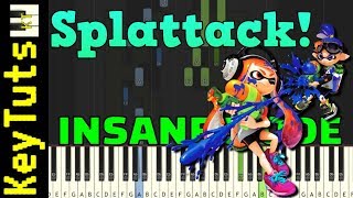 Splattack from Splatoon  Insane Mode Piano Tutorial Synthesia [upl. by Bennett]