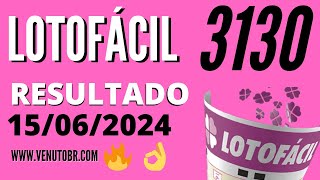 🍀 Resultado Lotofácil 3130 [upl. by Adnilrem15]