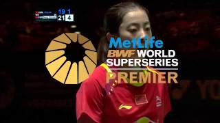 Badminton Highlights Xuerui Li vs Shixian Wang  ALL ENGLAND 2014 WS Finals [upl. by Nahsaj]