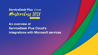 S2E1 An overview of ServiceDesk Plus Clouds integrations with Microsoft services Cloud [upl. by Farley4]