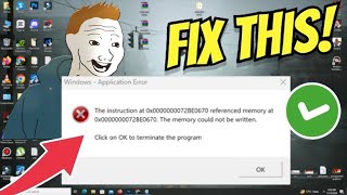 How To Fix Referenced Memory At 0x00000000 Error  Quick Guide [upl. by Crowley968]