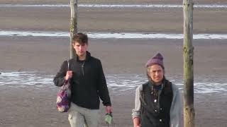 Walkers on the Pilgrims route to Holy Island Wed 23 Oct 24 [upl. by Nevek540]