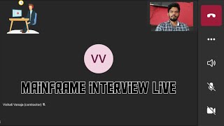 Mainframe interview Live  latest interview Live teams mock interview  CobolJCLVSAMDB2 [upl. by Anselmo]