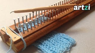 Homemade Knitting Loom and Needle [upl. by Hareehahs812]