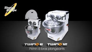 Pétrin à Bras Plongeants  TWINO  Machines de Boulangerie par Sinmag Europe [upl. by Dyan]