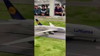 Lufthansa Airbus A380 takeoff ✈️🥰 airplane plane planespotting airbus aviation lufthansa [upl. by Imelida]