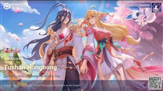 Fox Spirit Matchmaker Collab Skin  Tushan Honghong Dyadia  Honor of Kings [upl. by Charlena]